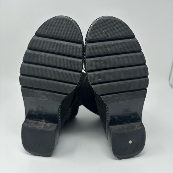 Stuart Weitzman Yadastud Gray Fold Down Studded Combat Boots Women's 10M - Picture 9 of 16